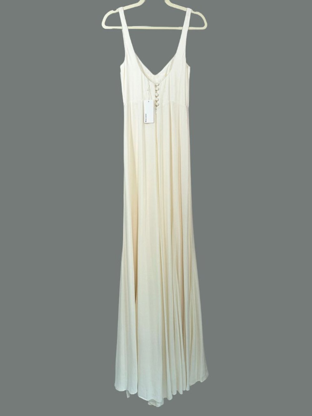 NWT Reformation Lecce Maxi Dress Ivory LWD Bridal Wedding Gown 2 - Picture 4 of 9